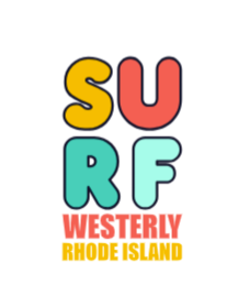 Westerly, RI Surfing Sticker vinyl sticker